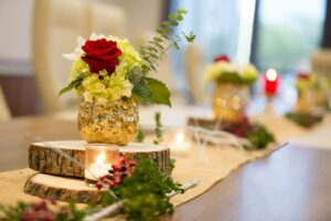 Blooming Expression Flowers created this centerpiece.