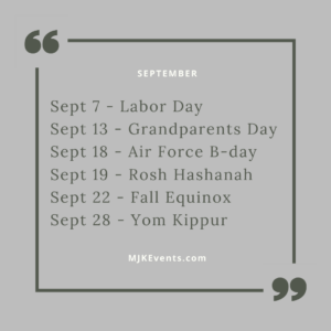 September special days