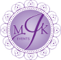 The brand logo of MJK Events.