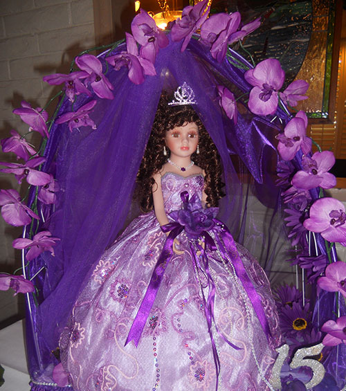 A beautiful Barbie doll decoration at a birthday celebration.